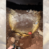 Tunnel shaft near the border fence in the Kalandiya area outside of Jerusalem. The tunnel was not completed, but the goal was to enter Israeli territory illegally.