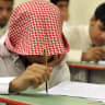 Saudi students sit for their final high school exams in the Red Sea port city of Jeddah on June 19, 2010 at the end of 2009/10 school year; illustrative