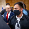 Prime Minister Benjamin Netanyahu and his wife Sara arrive to cast their vote at a polling station in Jerusalem, August 17, 2026