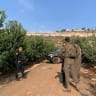 Israel Police respond to the scene of an explosion caused by a previously undetonated ordnance near Metula on August 18, 2026.
