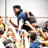 BONZIE COLSON is joyously welcomed back to Israel by hundreds of Maccabi Tel Aviv fans at Ben Gurion Airport on Tuesday, as the EuroLeague champion begins the next chapter of his yellow-and-blue story.