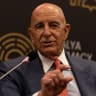 US Special Envoy for Syria and Ambassador to Turkey Tom Barrack speaks during a session at Antalya Diplomacy Forum in Antalya, Turkey, April 17, 2026.