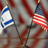  US-ISRAEL-DIPLOMACY Israeli and US flags are seen on the table as US Secretary of Defense Pete Hegseth meets with Israeli Prime Minister Benjamin Netanyahu at the Pentagon in Washington, DC on February 5, 2025; illustrative