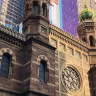 This image shot on May 20, 2019 shows New York Central Synagogue on Lexington avenue. 