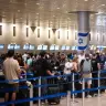 Lines at the Ben-Gurion airport.
