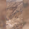 A still from a video taken of a collapse of a gold mine in the Central African Republic on August 20 2026