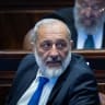 Shas chairman Arye Deri attends a vote at the plenum hall of the Knesset, the Israeli parliament in Jerusalem, on July 16, 2026.