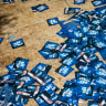 Campaign materials of candidates who ran in yesterday’s Likud primary elections are seen in Jerusalem, August 18, 2026