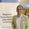 IRANIAN DISSIDENT Heydarian attends a regional NGO consultation in Geneva. He is now living in hiding while appealing Switzerland’s rejection of his asylum application. 