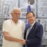 David Danieli with President Herzog 