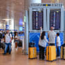 Passengers at the Ben Gurion International airport near Tel Aviv, August 23, 2026.