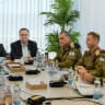 Prime Minister Benjamin Netanyahu takes part in a situational assessment in the West Bank on August 24, 2026.