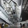 An AIM-424 Long Range Air-to-Air Missile (LRAAM) is mounted in the internal weapons bay of an F-35C with an AIM-120 Advanced Medium Range Air-to-Air Missile (AMRAAM) mounted on the weapon bay door.