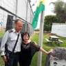 Then-colonel Shlomi Binder with Zehava Shaul.