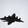A Boeing C-17 Globemaster III, a large military transport aircraft widely operated by the United States Air Force (USAF) as well as several allied air forces, lands at Mwaffaq Salti air base on July 25, 2026 in Al-Azraq , Jordan; Illustrative.
