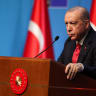 Turkish President Tayyip Erdogan holds a press conference during NATO leaders' summit in Ankara, Turkey, July 8. Relations between Israel and Turkey have repeatedly deteriorated and recovered, but their competing interests in post-Assad Syria have introduced a new source of strategic friction.