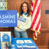 N'Kiyla Jasmine Thomas, a progressive who won the Democratic Senate primary in Oklahoma this week.