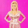 American singer Dolly Parton poses on stage during a press conference to launch her new album, in London, Britain, June 29, 2023. 