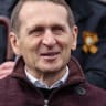 Foreign Intelligence Service Director Sergey Naryshkin attends a military parade on Victory Day, marking the 81st anniversary of the victory over Nazi Germany in World War Two, in Red Square in central Moscow, Russia, May 9, 2026.