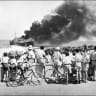 THE ‘ALTALENA’ burns off Tel Aviv in June 1948. Its wreckage may lie beneath the Mediterranean, but the political battle over what happened aboard it has never been buried. 