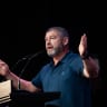  The launch of the new  People of Israel party, led by Ofer Winter, ahead of the upcoming Israeli general elections, in Jerusalem, August 25, 2026. 