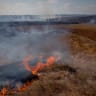 A VIEW OF a brush fire near Be’eri that was ignited by kites flown by Palestinians, near the border with the Gaza Strip, in 2020.