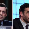 Georgia Sen. Jon Ossoff (left), who is Jewish, joined a chorus of Democrats who distanced themselves from anti-Israel streamer Hasan Piker (right).
