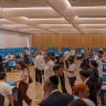 Members of the Likud party gather at a polling station for the primary elections of their party ahead of the country’s national elections, in Jerusalem on August 17, 2026.