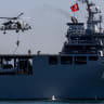 Turkish Navy underwater assault (SAT) commandos perform a drill during a Teknofest Blue Homeland event at the Naval Command on August 21, 2026 in Golcuk, Turkey; Illustrative.