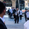 Ultra-Orthodox Jewish protesters demonstrate against a cafe operating on Shabbat, while secular protesters hold a counter-demonstration, in central Jerusalem, August 29, 2026