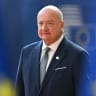 Austria's Chancellor Christian Stocker arrives to attend the EU Summit at the EU headquarters in Brussels, on June 19, 2026.