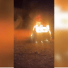 A car, allegedly set on fire by settlers, in the West Bank village of Osarin, near Nablus, September 2, 2026.