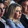 Sara Netanyahu attends the Negev Conference in the southern city of Dimona, southern Israel, July 17, 2026.