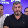 Amcha Yisrael party chairman Ofer Winter speaks during a press conference in Tel Aviv, September 2, 2026.