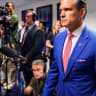 Secretary of War Pete Hegseth arrives for an event to honor Marines who were serving during the 2021 Abbey Gate bombing at the Pentagon on August 26, 2026 in Arlington, Virginia; illustrative