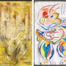 LEFT: AARON KRAUS, ‘Standing Prayer (Amidah).’ RIGHT: MIRIAM  JASKIEROWICZ ARMAN, ‘Begetting Life.’