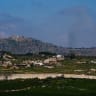 View of the Beaufort Castle and destroyed houses at a village in southern Lebanon, as it seen from the Israeli side of the border, May 31, 2026.