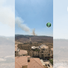 Fire is seen spreading toward the town of Gva'ot in the Gush Etzion region of the West Bank on September 4, 2026.