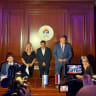  1: Outgoing Israeli Ambassador to Bosnia and Herzegovina Galit Peleg, Diaspora Affairs Minister Amichai Chikli and Milorad Dodik attend the inauguration of the Israel Chamber of Commerce representative office in Banja Luka, Republika Srpska, September 3, 2026.