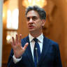 UK Foreign Secretary Edward Miliband.