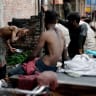 A worker washes his face after working in a utensil making factory under hazardous working conditions, in Dhaka, Bangladesh, August 17, 2026.