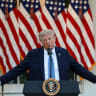 FILE PHOTO: U.S. President Trump hosts a dinner in the Rose Garden at the White House in Washington