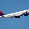 A Delta Air Lines Airbus A330 airplane departs from Harry Reid International Airport en route to Atlanta on March 15, 2026 in Las Vegas, Nevada; Illustrative.