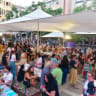 Market goers shop at the HER Tel Aviv International Summer Festival in Tel Aviv, September 3, 2026.