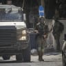 Israeli security forces seen during a raid in the West Bank village of Salem, near Nablus, on August 2, 2026.