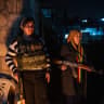 Members of the all women Martyr Ayaz Çiya battalion staff checkpoints and stop vehicles in the Halko neighbourhood on February 8, 2026 in Qamishli, Syria.