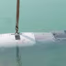 An unmanned US submersible Iran's Islamic Revolutionary Guard Corps says it captured at the entrance of the Strait of Hormuz, at an undisclosed location in Iran, in this picture obtained on September 8, 2026. 
