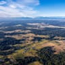 A drone view shows the Monte Verde archaeological complex and its surrounding landscape n Chile's Los Lagos region, in this handout photo taken in July 2025 and obtained by Reuters on August 31, 2026. 