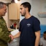 Lt.-Gen. Eyal Zamir visits wounded soldiers at Sheba Medical Center, September 8, 2026. 