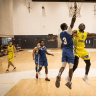 Maccabi Tel Aviv player Keaton Wallace against Bnei Herzliya.